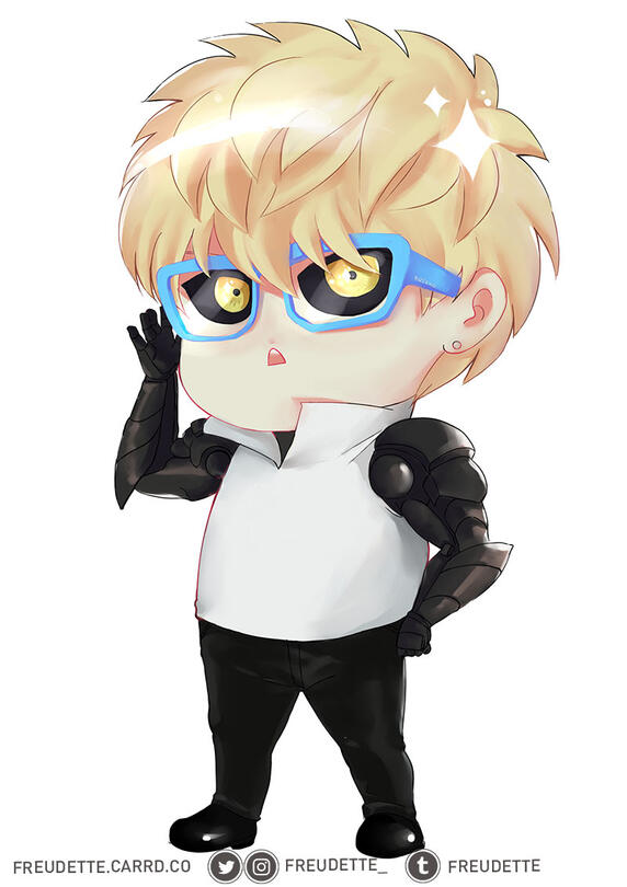 Genos One Punch Man Chibi Commission